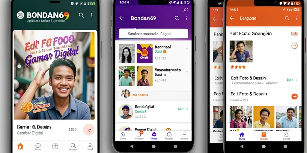 Antarmuka BONDAN69 dengan berbagai fitur pengeditan yang canggih.