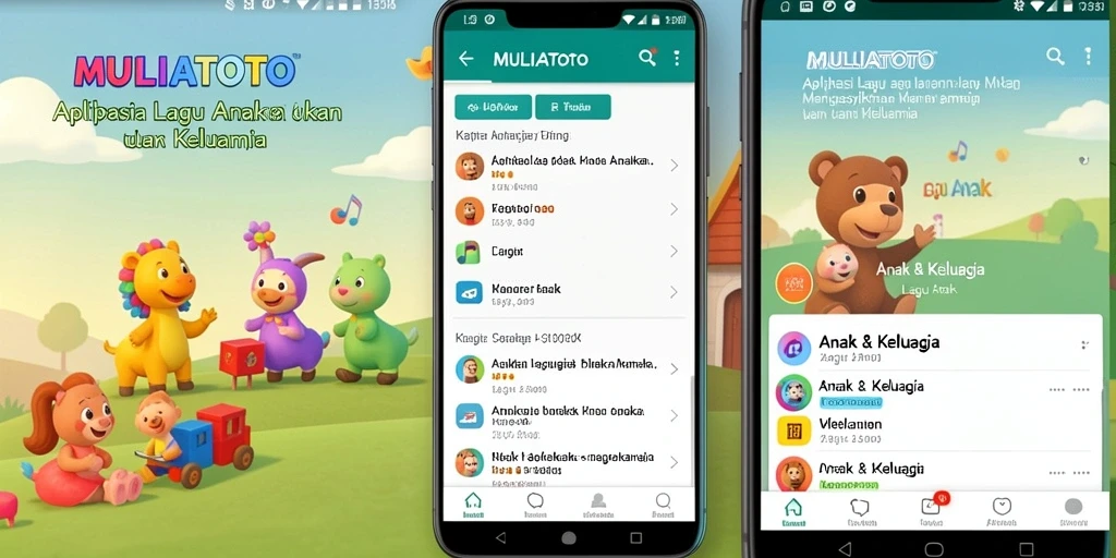 Antarmuka cerah dan ramah untuk anak-anak pada aplikasi MULIATOTO.