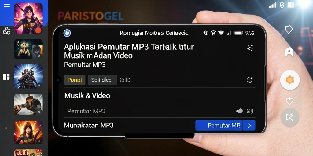 Tampilan antarmuka PARISTOGEL yang elegan dan mudah digunakan.