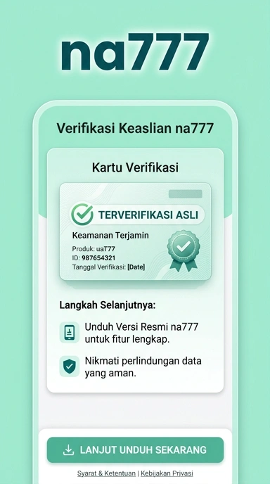 Tampilan kanal resmi na777