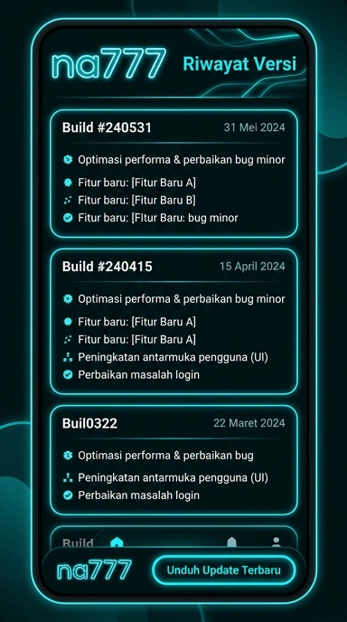 Tampilan riwayat versi na777